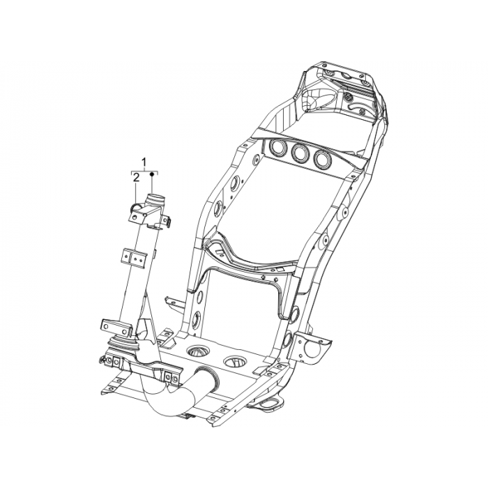 Rahmen/Bodywork Zip 50 4t 25 km/h Noabs E2 2006-2016 (EMEA)