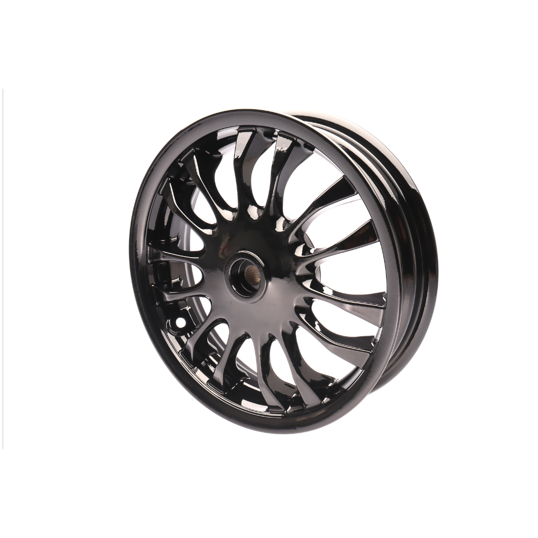 Achtervelg 12 Inch Kleine Trommel Glans Zwart Piaggio Zip & Vespa Velgen