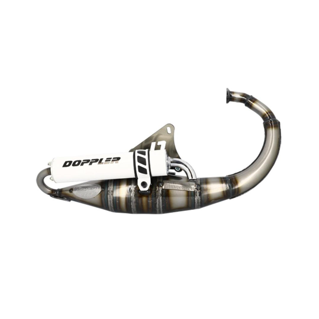 Uitlaat Doppler S3R Evolution Wit MBK Booster / Yamaha BW's