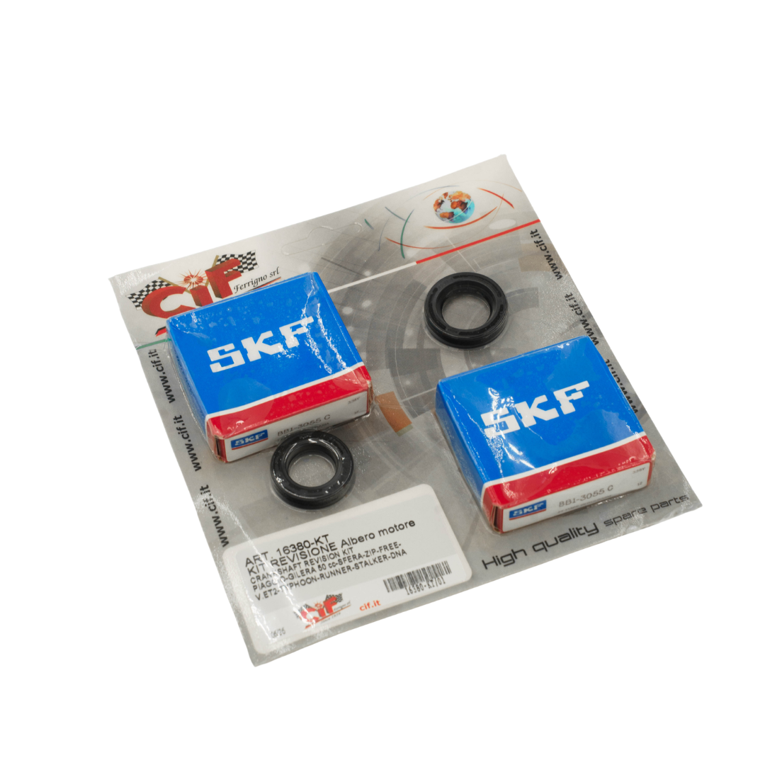 CIF SKF Crankshaft Bearings & Sealing Rings Piaggio / Gilera 50cc 2-Stroke