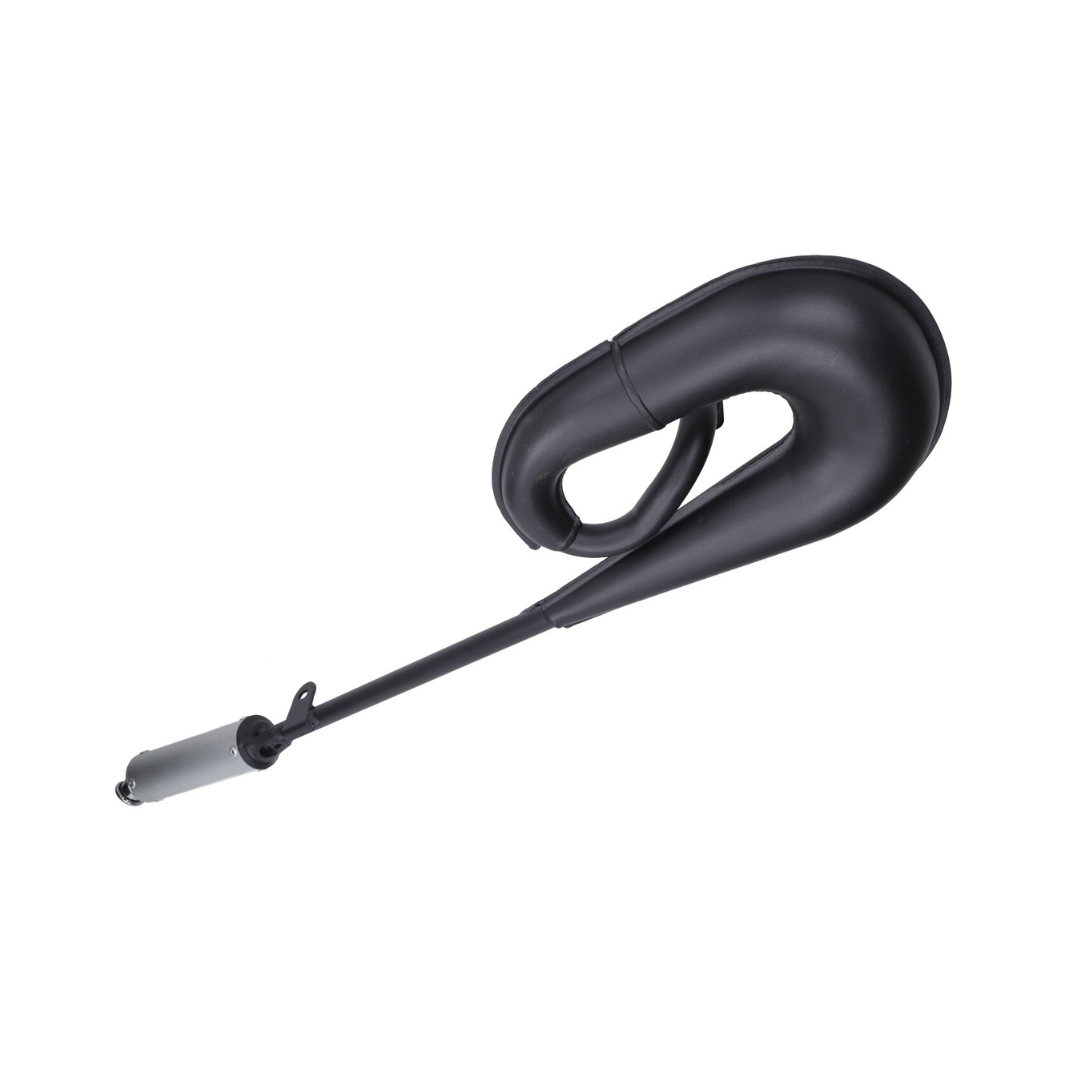 Tecno Circuit Black/Aluminum Exhaust Puch Maxi