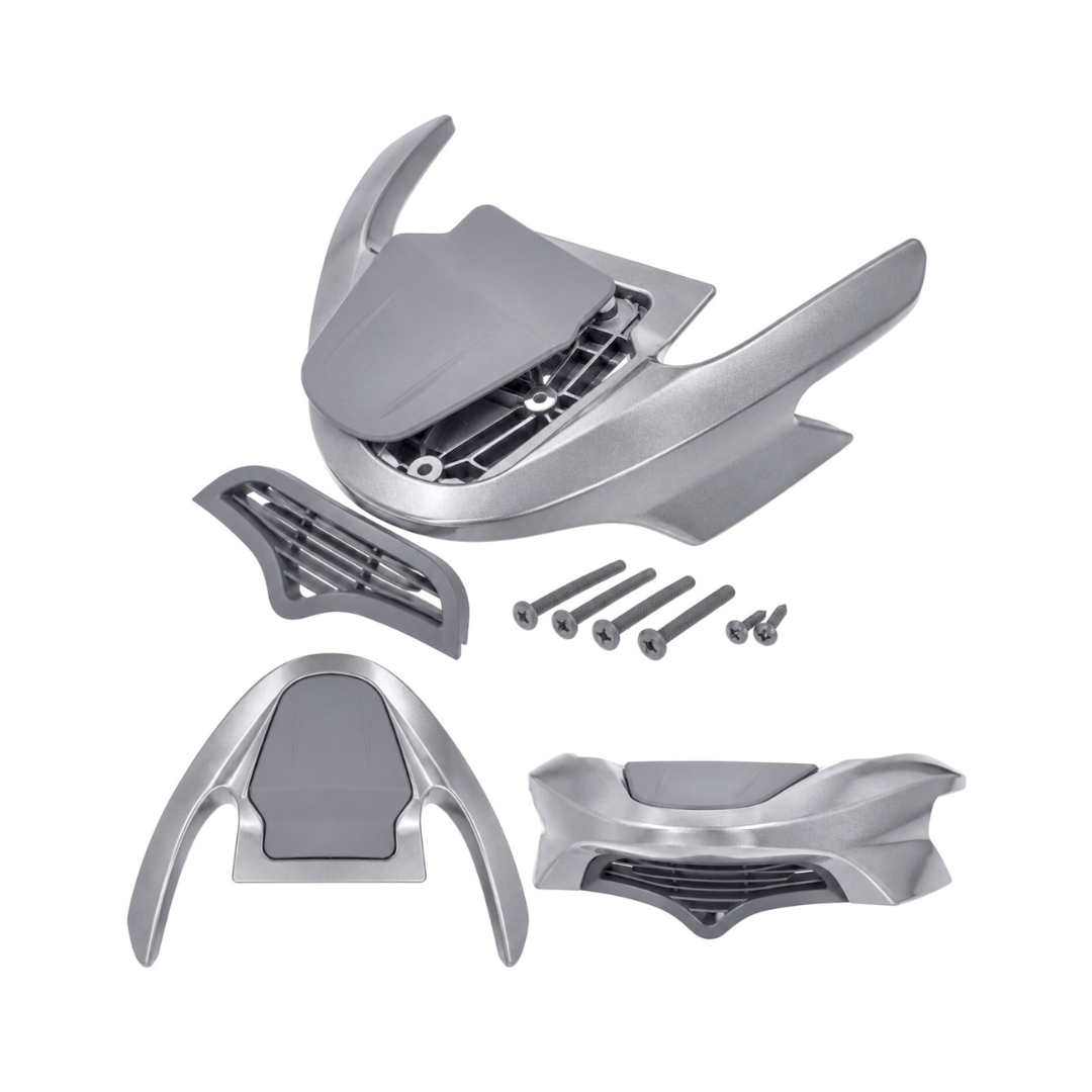 Heckspoiler Silber Komplett Gilera Runner 50-180cc SP Pro