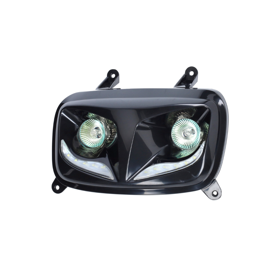 Black Headlight 'Booskijker' MBK Booster / Yamaha BW's