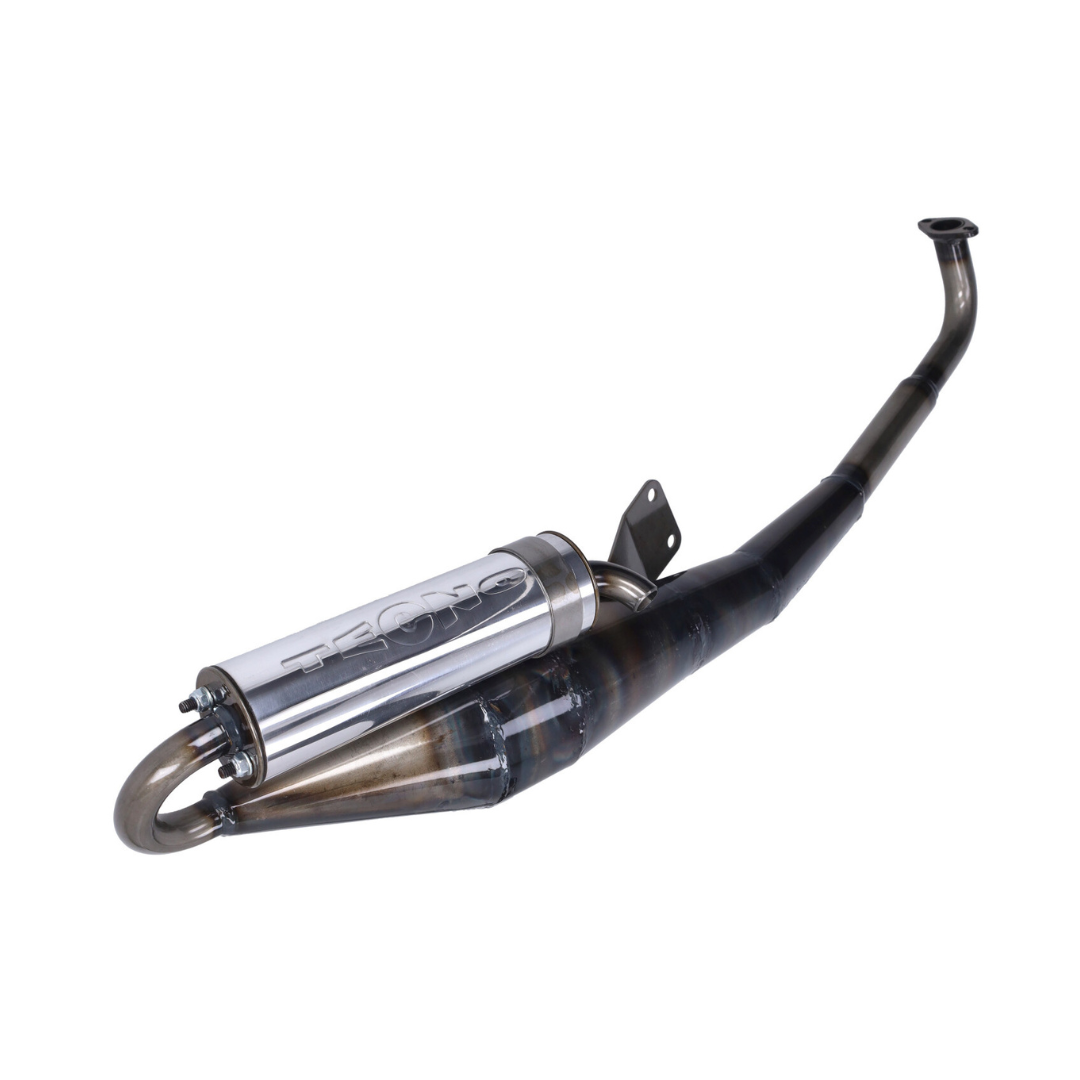 Uitlaat Compleet Tecno Estoril Blank/Aluminium Tomos A35