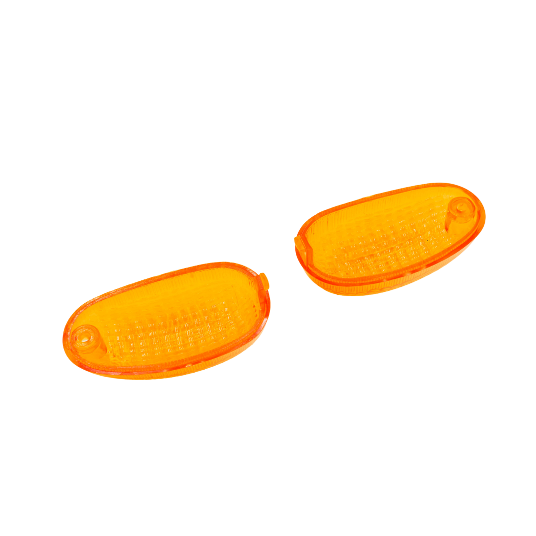 Turn Signal Lens Set Front Orange Piaggio Typhoon