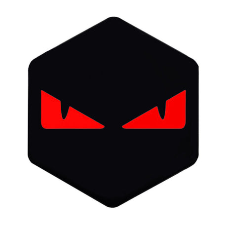 3D Voorkaplogo/Sticker Boze Ogen Zip Rood 3D Sticker