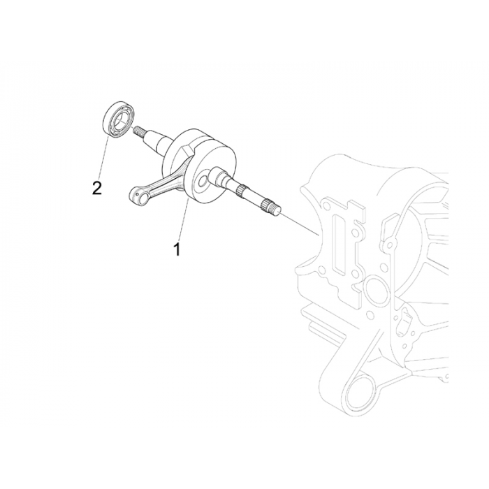 Kurbelwellenzip 50 4t 25 km/h Noabs E2 2006-2016 (EMEA)