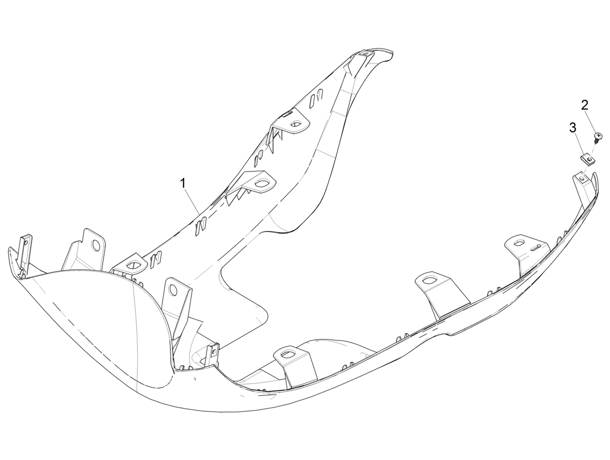 Zip 50 4T 25 Km/h NOABS E4 2018 - 2020 - Onderkuip