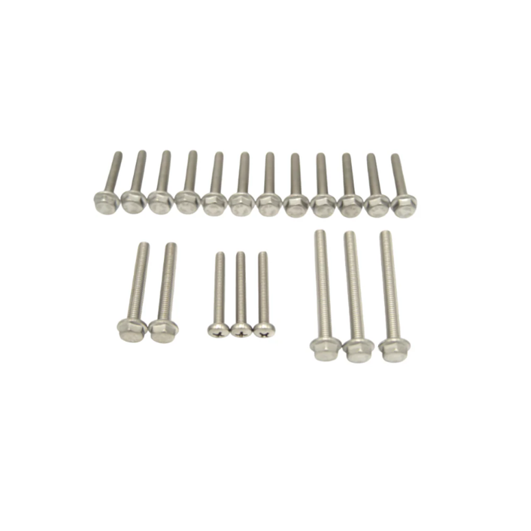 Carterboutset Edelstahl inkl. Deckung Gilera Runner 125/180cc 2 Strich