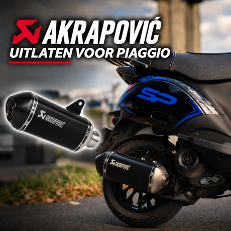Akrapovic uitlaat Piaggio Zip & Vespa