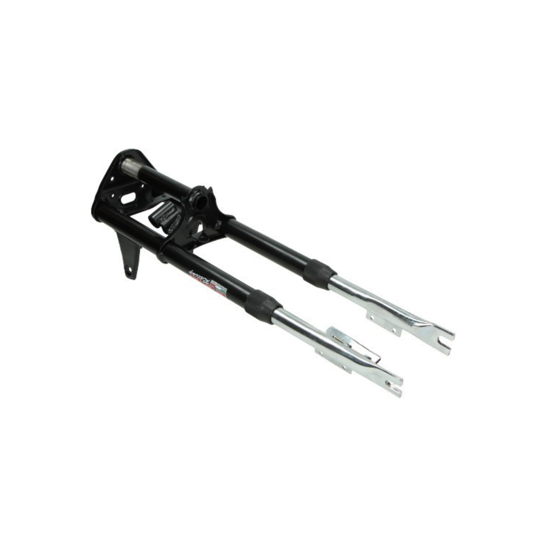 FORK FRITTURA EBR Modello originale Completa + Connessione a blocco dello sterzo Black Fits Puch Maxi