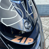 3D Voorkaplogo/Sticker Boze Ogen Zip 3D Sticker