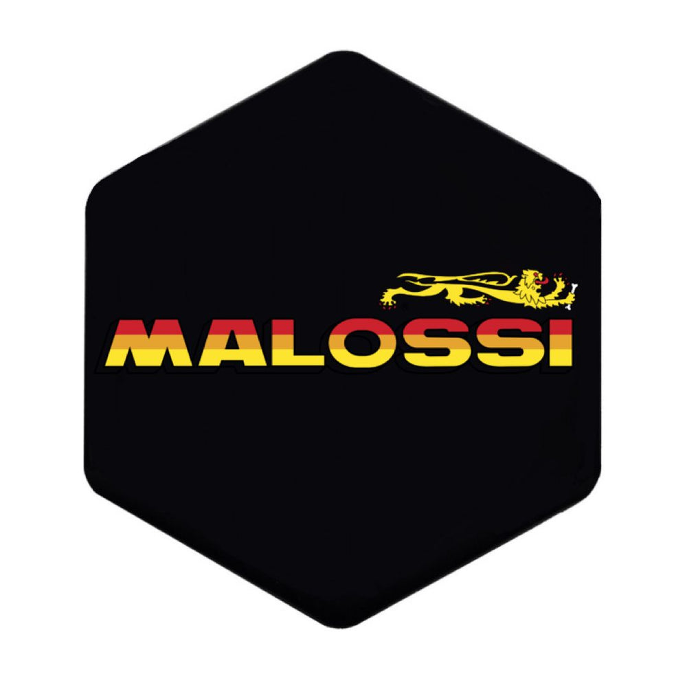 Sticker set Malossi 2 piece black / white