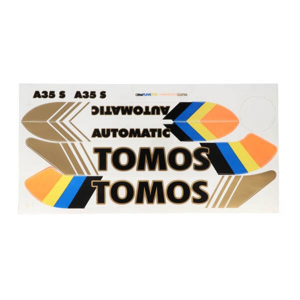 stickerset fluor past op a3, a35, tomos