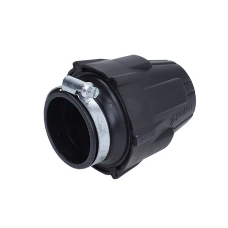 Polini Powerfilter Recht 46mm Zwart