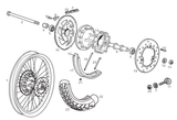 Derbi Senda SM 50 2T 2000-2001 – Achterwiel