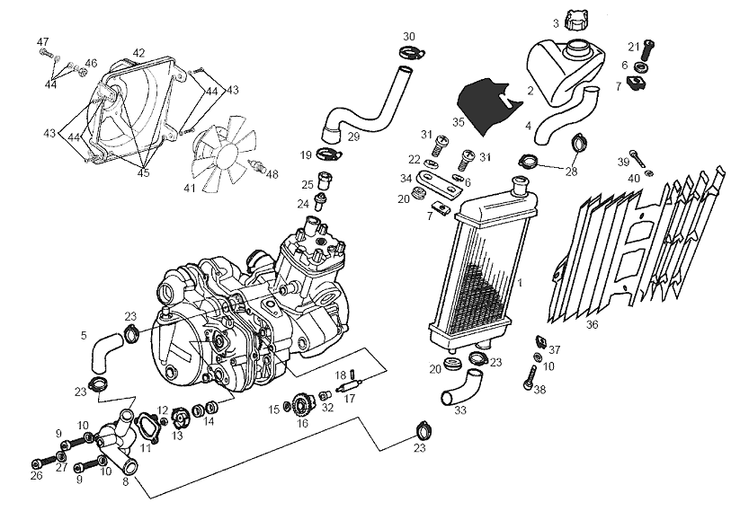 Originele onderdelen Derbi Senda R 50 2T Racer 1999-2002 (EMEA Originele onderdelen Derbi Senda R 50 2T Racer 1999-2002 (EMEA