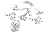Derbi Senda SM 50 2T 2ª ED DRD 2002-2003 – Voorwiel