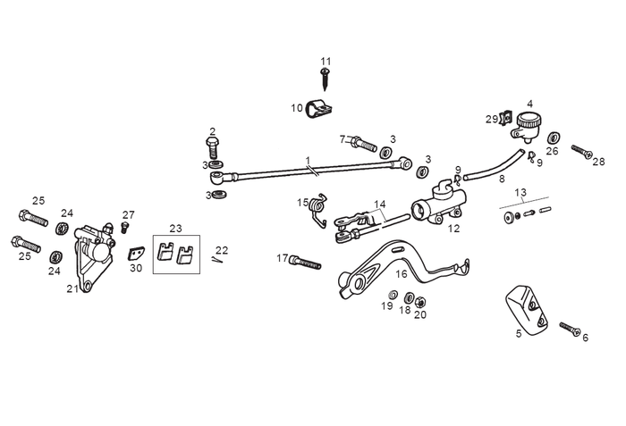 Derbi Senda SM 50 2T 2ª ED X-Treme E1 2003 – Achterrem