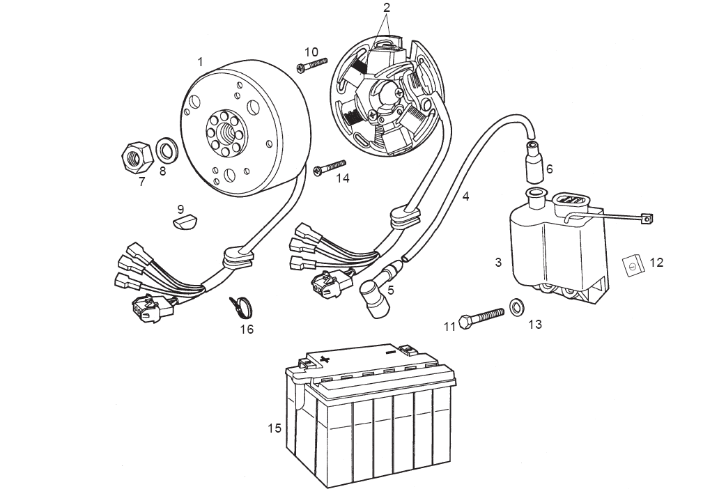 Derbi Senda SM 50 2T 2ª ED X-Treme E1 2003 – Ontsteking
