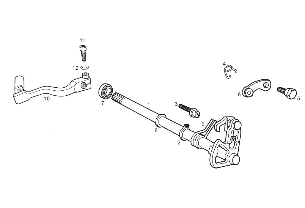 Derbi Senda SM 50 2T 2ª ED X-Treme E1 2003 – Schakelpedaal