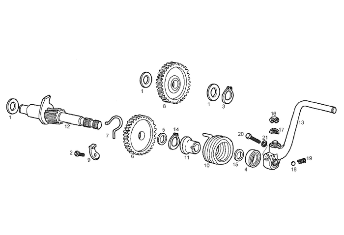 Derbi Senda SM 50 2T 2ª ED X-Treme E2 2005 – Kickstarter Kickstartertas