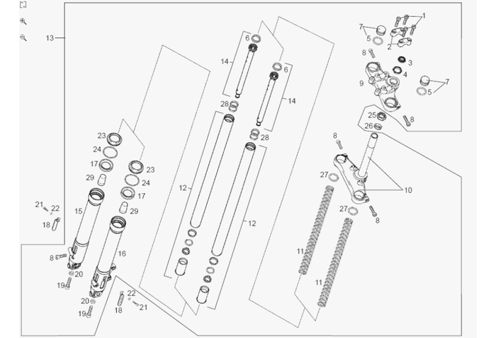 Derbi Senda SM 50 2T 3ª ED X-Treme E2 2006 – Vork (paioli 37)