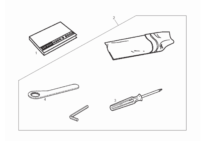Derbi Senda SM 50 2T 3ª ED X-Treme E2 2008 – Gereedschapszak Handleiding