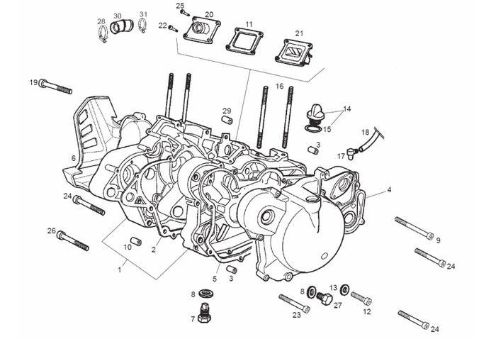 Derbi Senda SM 50 2T 4ª ED X-Treme E2 2007 – Carter
