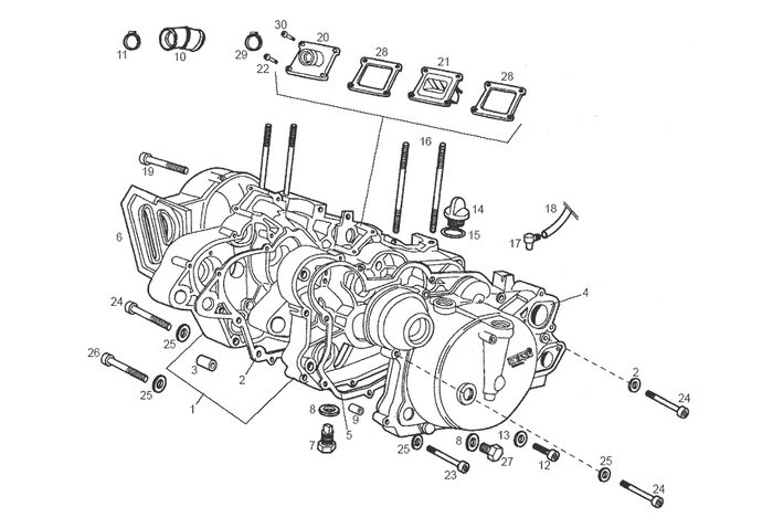 Derbi Senda SM 50 2T DRD Edition E2 2005 – Carter