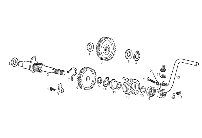 Derbi Senda SM 50 2T X-Treme E2 2004 – Kickstarter Kickstartertas