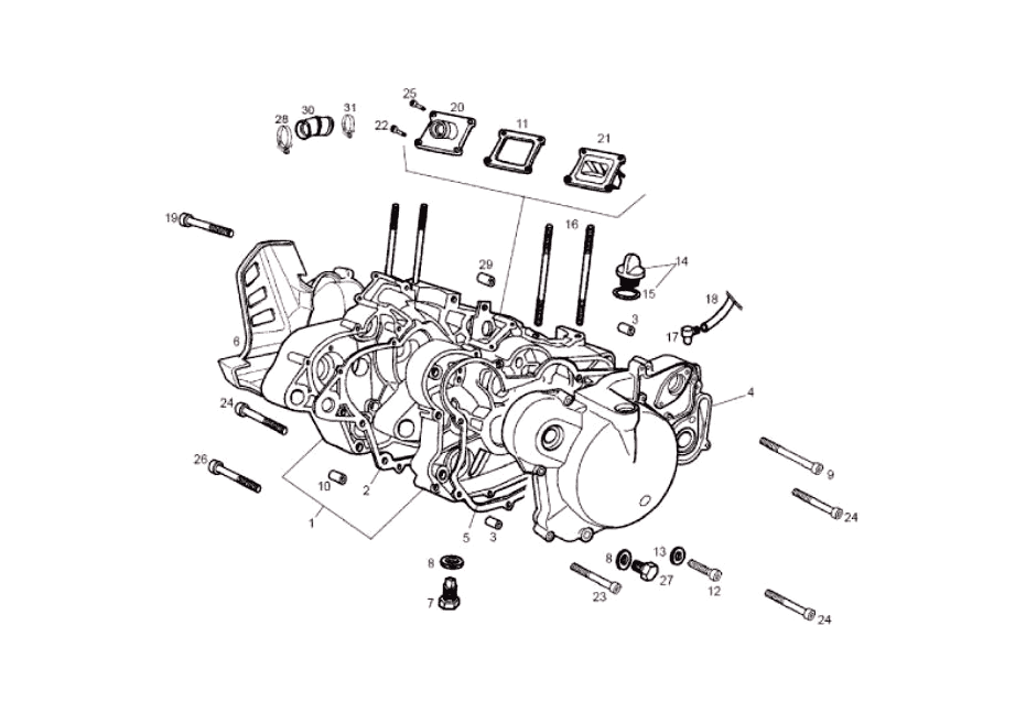 Derbi Senda SM 50 2T X-Treme E2 2010 – Carter