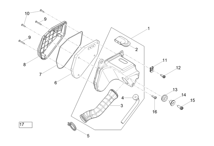 Derbi Senda SM 50 2T X-Treme E4 2019-2020 – Luchtfilter Balg