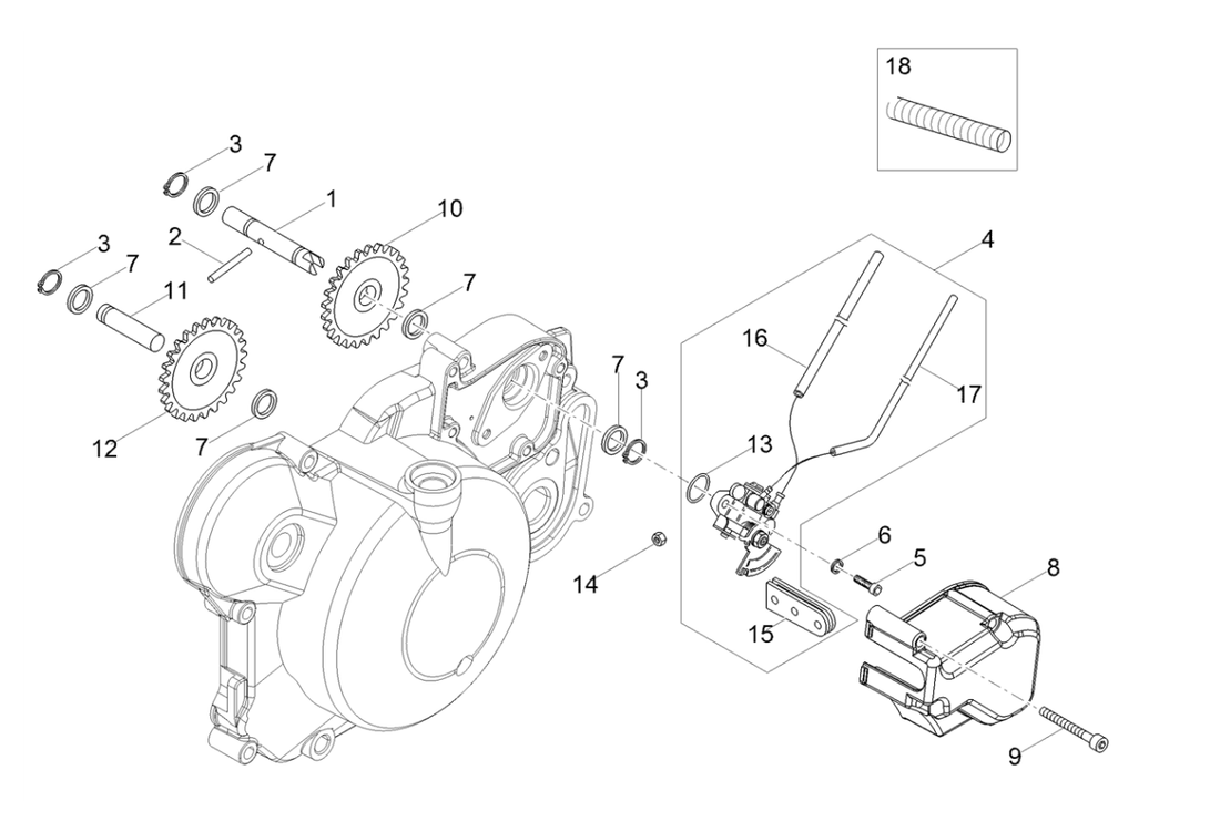 Derbi Senda SM 50 2T X-Treme E4 2019-2020 – Oliepomp