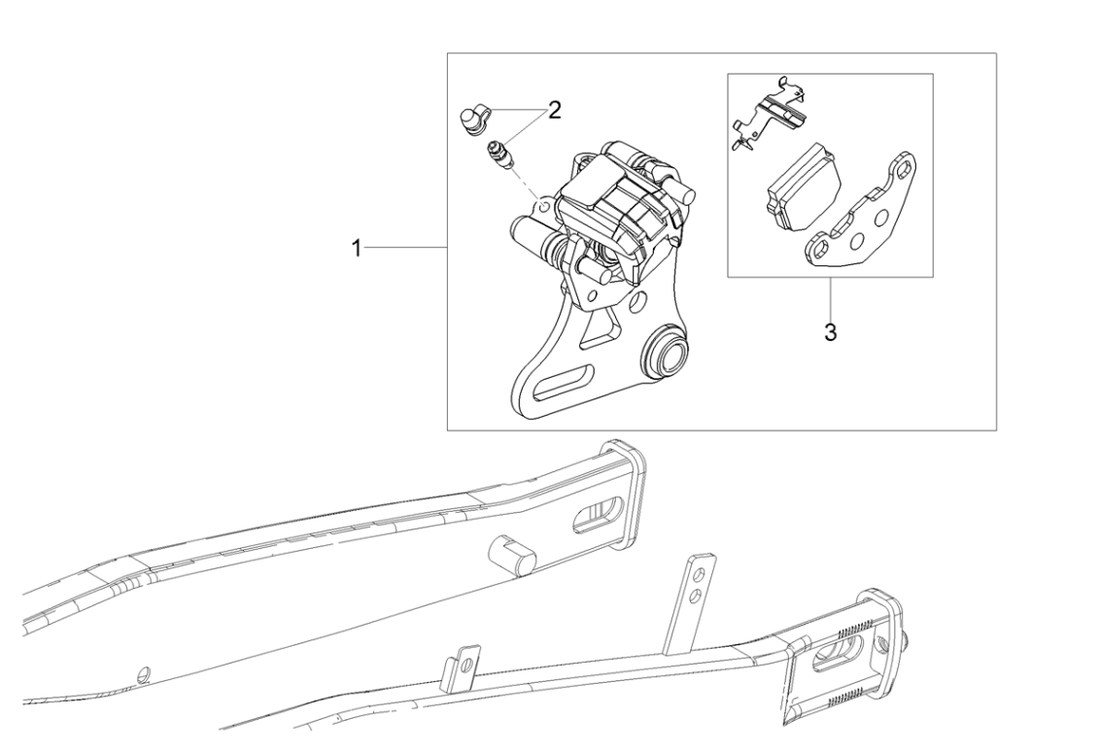 Derbi Senda SM 50 2T X-Treme E4 2019-2020 – Remklauw Achter