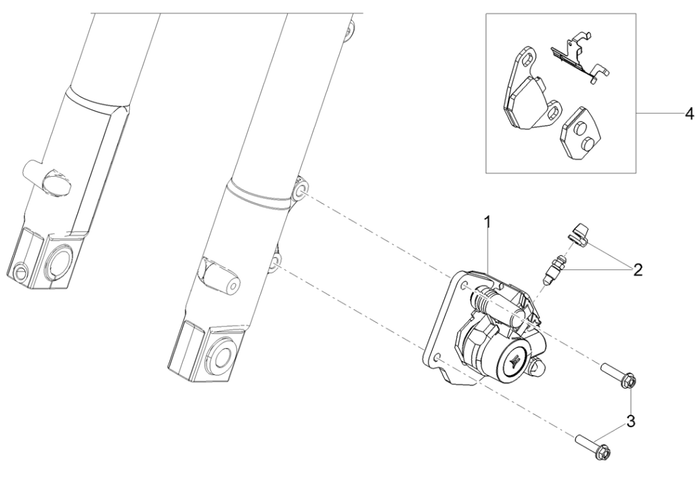 Derbi Senda SM 50 2T X-Treme E4 2019-2020 – Remklauw Voor