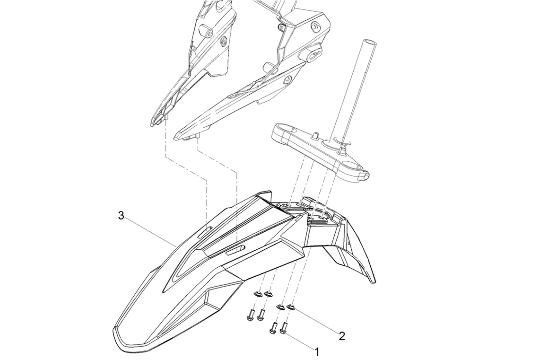 Derbi Senda SM 50 2T X-Treme E4 2019-2020 – Spatbord