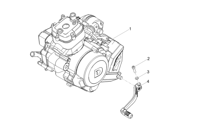 Derbi Senda SM 50 2T X-Treme Low Seat E4 2019 – Motor