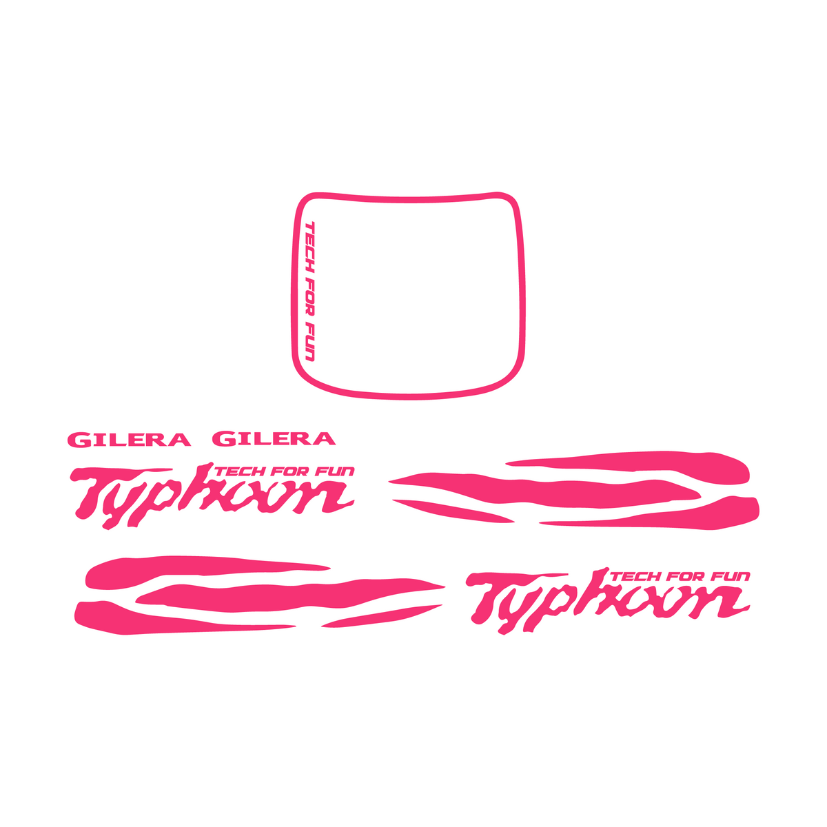 Waves Sticker Set Piaggio / Gilera Typhoon