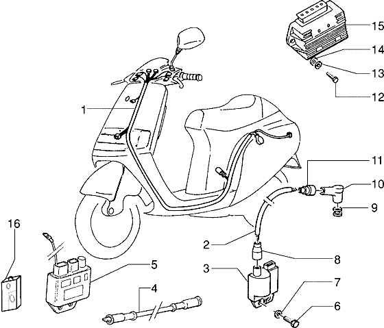 Piaggio Skipper - Elektrische Apparaten