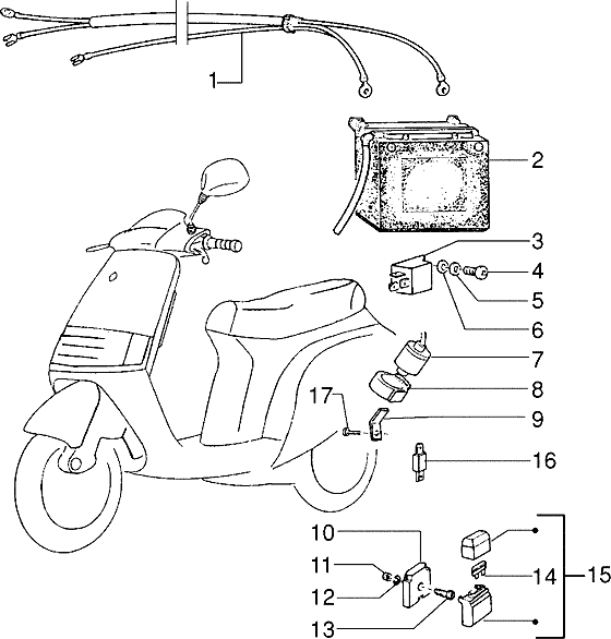 Piaggio Skipper - Elektrische Apparaten