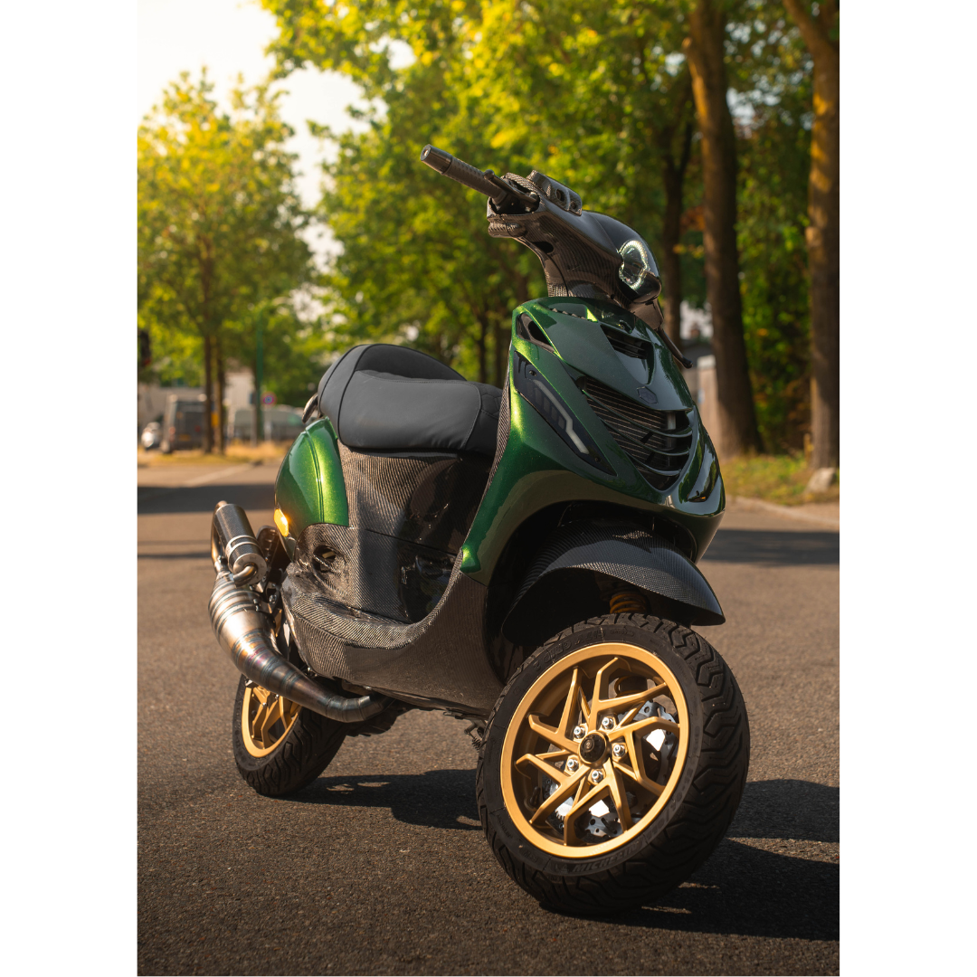 Voorvelg 12 Inch Mat Zwart Vespa Sprint RST E5+