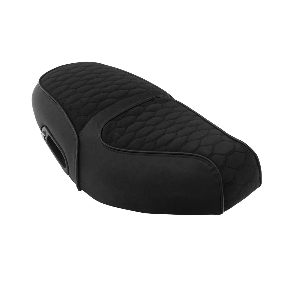 Fenom Zadelhoes Alcantara Look Zwart Piaggio Zip Type 3
