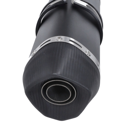 Schwarzer Bullet Auspuff BTC Riva / La Souris Euro-2/4/5