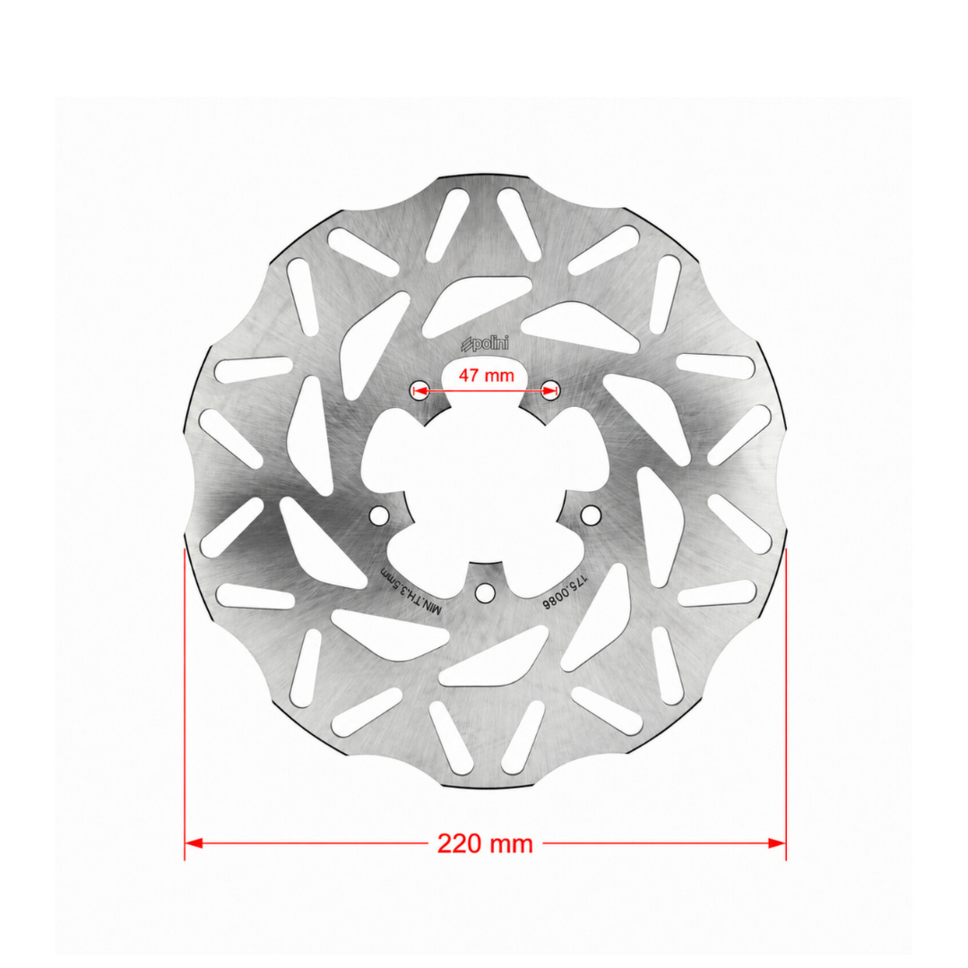 Polini Wave Bremsscheibe 220MM Gilera Runner / Skipper LX
