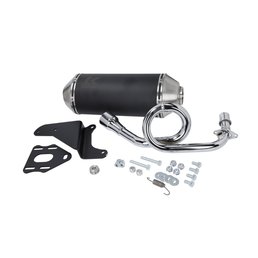 TurboKit Uitlaat Piaggio Zip IGET 4T 3V Euro 5 Chroom