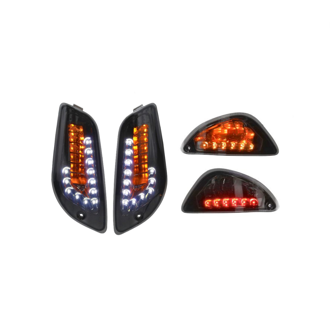 Flashing light set LED Power1 front/rear Smoke Vespa S/LX