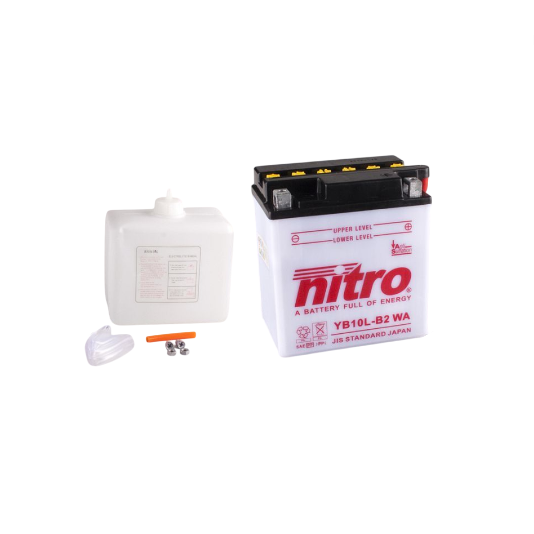 Batteria Nitro YB10L -2 Gilera Runner 125 - 180cc 2 ictus