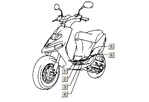 Gilera Stalker 50 2T E1 1998-2005 - Gaskabel & Remkabel