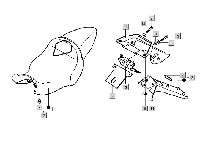 Gilera DNA 50 2T E1 2000-2001 – Buddyseat